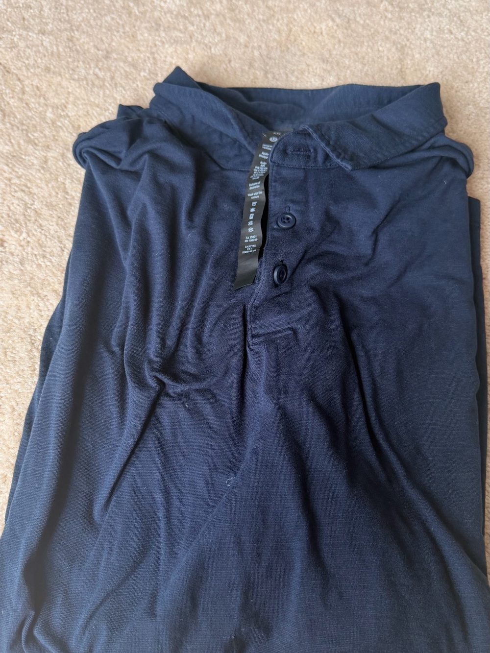 lululemon athletica Navy Short-Sleeve Polo Shirt